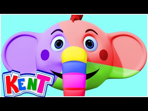 Kent The Elephant | Monster Kent's Face Painting | Learning Videos For Kids