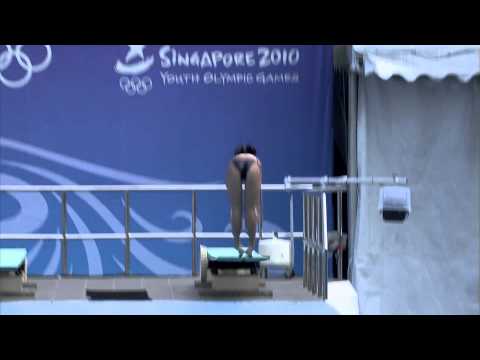 Women's 3m Springboard Preliminaries - Aquatics - Singapore 2010 Youth Games
