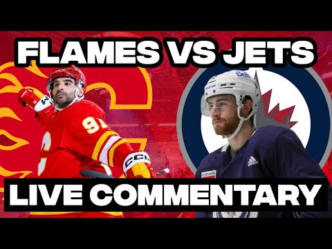 Winnipeg Jets Vs Calgary Flames LIVE COMMENTARY | 2025-26 NHL Season