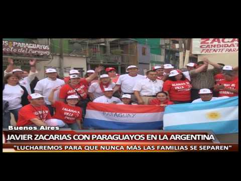 23 10 12   JAVIER ZACARIAS CON PARAGUAYOS EN LA ARGENTINA