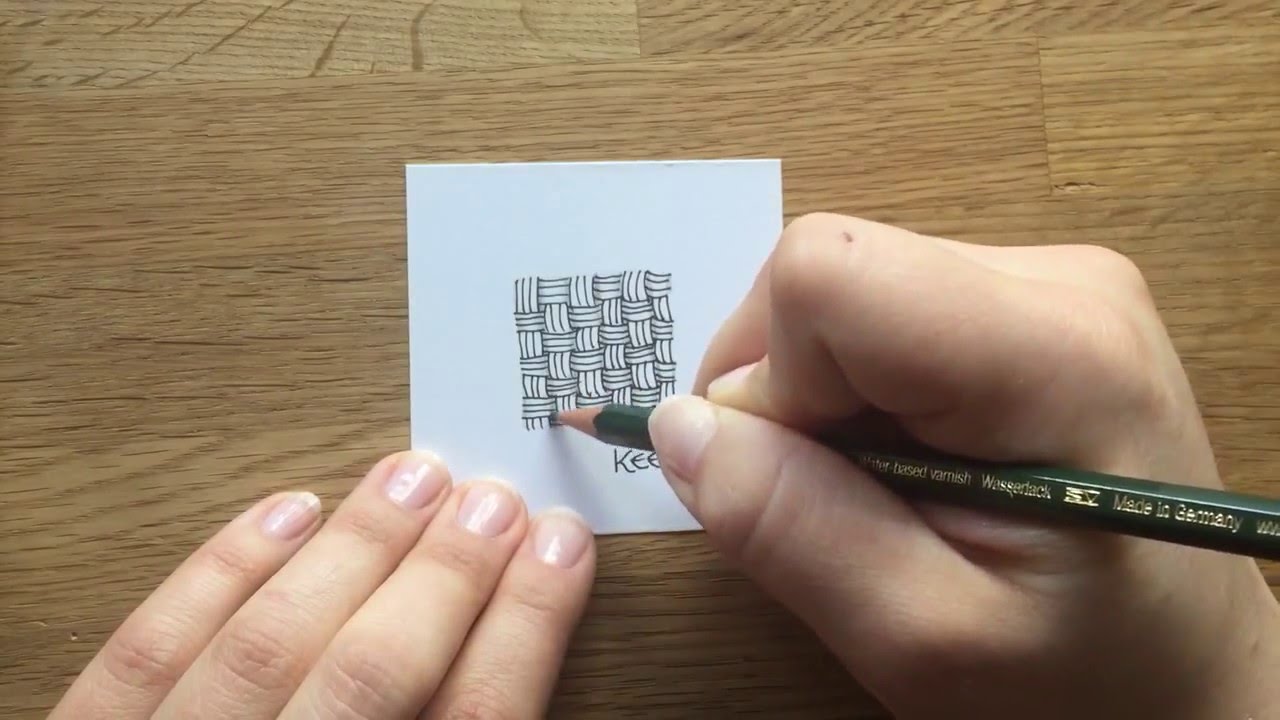 Zentangle® Muster: Keeko