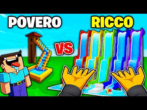 PARCO ACQUATICO POVERO VS RICCO IN VR! SCIVOLI DI CACCA E LAVA?! *PRIMO AL MONDO*