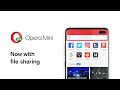 Opera Mini Now With Sharing Files Offline Opera Mini Mobile Browser