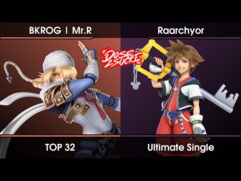 DOSE2SUCRE - 2023.01 TOP 32 - Mr.R (Sheik) Vs. Raarchyor (Sora,Greninja) SSBU Ultimate Tournament