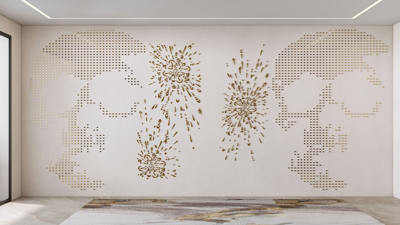 Dekorasi dinding Model 3D