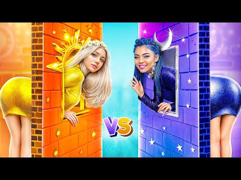 Day Girl vs Night Girl! One Colored Makeover Challenge!