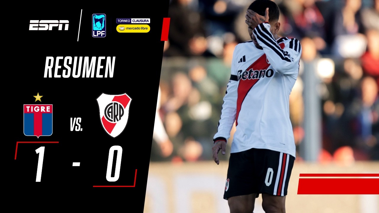 RIVER NO PARA DE PERDER Y TODAVÍA NO SUMÓ PUNTOS EN EL TORNEO | Tigre 1-0 River Plate | RESUMEN