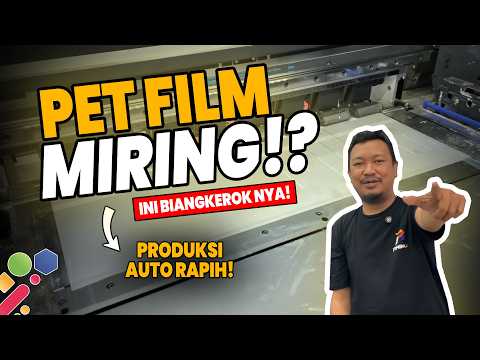 CARA MENGATASI PET FILM DTF YANG MIRING