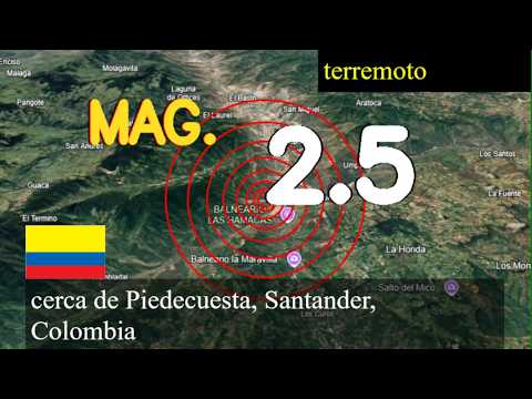 Terremoto cerca de Piedecuesta, Santander, Colombia actualizaciones en vivo hoy: Terremoto de magni