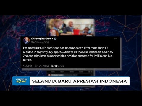 APRESIASI PM SELANDIA BARU PEMBEBASAN PILOT SUSI AIR