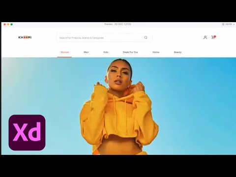 E-commerce Navigation Menu Makeover | Xd Prototyping Challenge | Adobe Creative Cloud