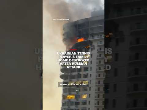 Ukrainian tennis player's family home destroyed after Russian attack
