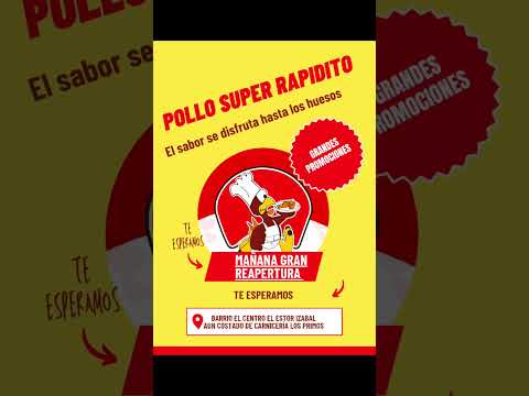 Mañana Miércoles gran Reapertura de Pollo Super Rapidito en el Estor Izabal te esperamos