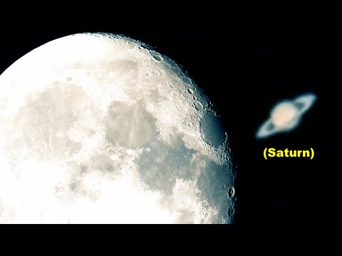 Moon & Saturn Conjunction 2022 - (Nikon P1000)