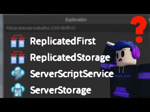 O que são esses serviços?  (ServerStorage, ReplicatedStorage, ServerScriptService, ReplicatedFirst)