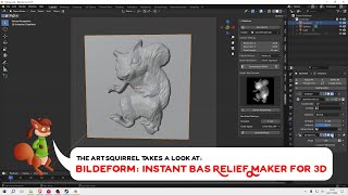 Bildeform: Instant Bas Relief Maker, 3D models to Height Map Blender Add-on
