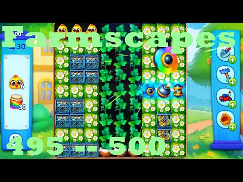 Farmscapes Level 495 - 500 HD Gameplay Walkthrough |  3 - match game | android | ios | pc | app