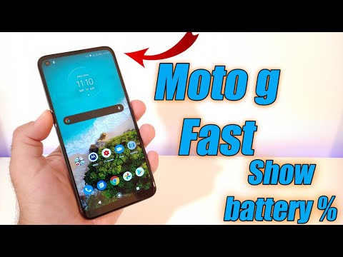 Moto G Fast - How to show battery percentage