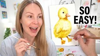 Watercolor Duckling for Beginners | Looks Harder Than It Actually Is