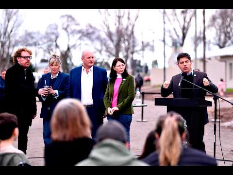 Kicillof visitó un bastión radical, un municipio aliado y confrontó nuevamente con Milei