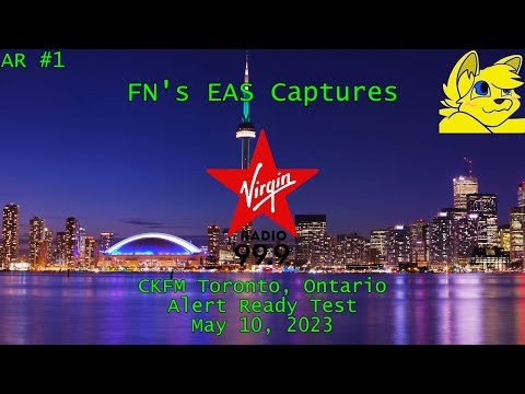 Ontario Alert Ready Test on CKFM Toronto, Ontario (99.9 Virgin Radio) (5/10/2023) (AR #1)