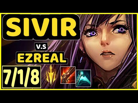ATTILA (SIVIR) vs EZREAL - 7/1/8 KDA BOTTOM ADC GAMEPLAY - EUW Ranked GRANDMASTER