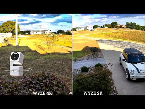 WYZE Pan V4 4K install and video comparison with EUFY
