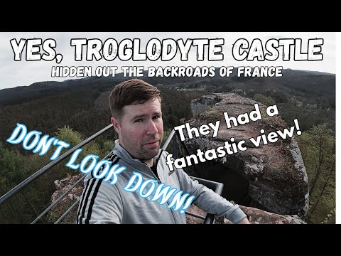 Inside France's Semi-Troglodyte Castle! (Château du Falkenstein Tour)