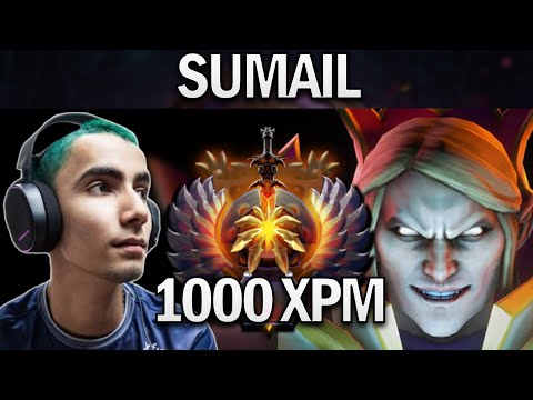 OG.SUMAIL INVOKER WITH 1000 XPM - DOTA 2 7.27 GAMEPLAY