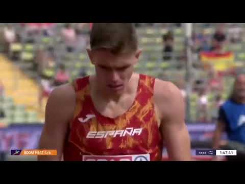 Eliott Crestan|Men's 800m Heat 4 Round 1|European Athletics Championship 2022|Munich 2022 |18th Aug|