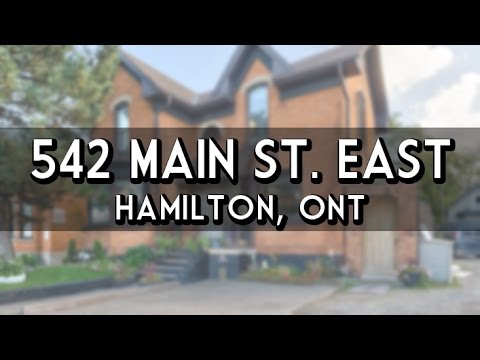 Down town Hamilton house FOR SALE-542 Main St. East with Mark and Wendy