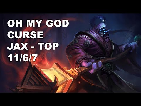 Oh My God Curse Top Jax vs Fiora - KR Challenger Rank Game 10.7