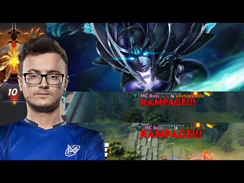 MIRACLE double RAMPAGE phantom assassin in a Ranked Game