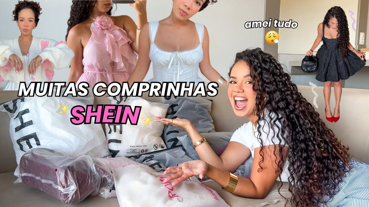 ABRINDO COMPRINHAS DA SHEIN 💖 | experimentando e reagindo junto com vocês