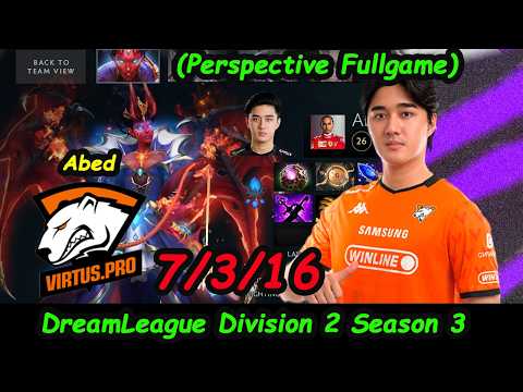 Abed QOP MIDLANE Perspective FULLGAME | VP vs Zero Tenacity DreamLeague Div2