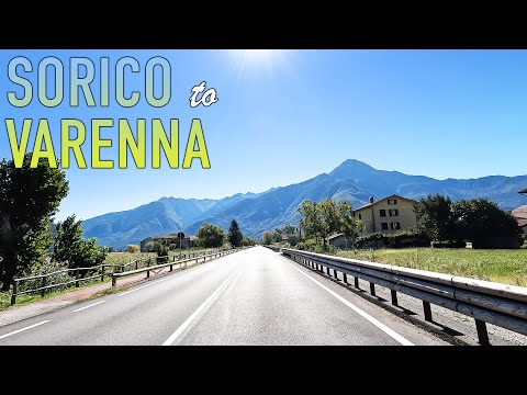 Sorico to Varenna Italian Scenic Drive in 4K