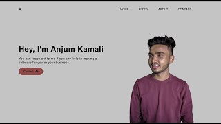 Building Homepage of Portfolio Website Using HTML and CSS