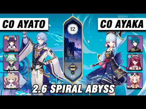 C0 Ayato HyperCarry & C0 Ayaka Freeze Team | 2.6 Spiral Abyss Floor 12