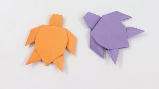 How to Make Origami Turtle Easy - Paper Turtle Tutorial step by step