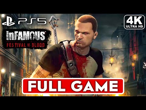INFAMOUS FESTIVAL OF BLOOD Gameplay Walkthrough FULL GAME [4K ULTRA HD PS5] - No Commentary