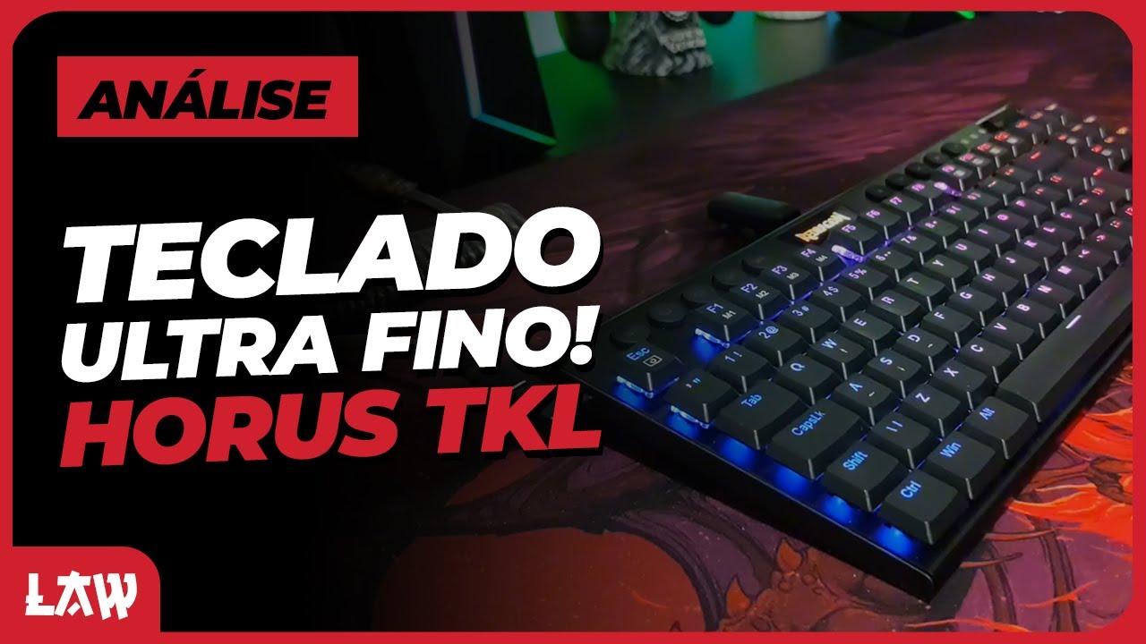 UM DOS TECLADOS MAIS BONITOS DA REDRAGON, HORUS TKL LOW PROFILE | Redragon K619