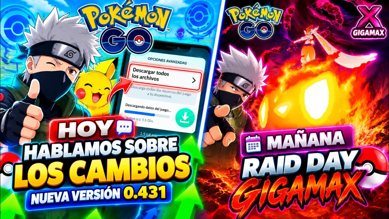 🔴 HOY HABLAMOS de los CAMBIOS en POKÉMON GO 😱 + MAÑANA RAID DAY GIGAMAX 🔥