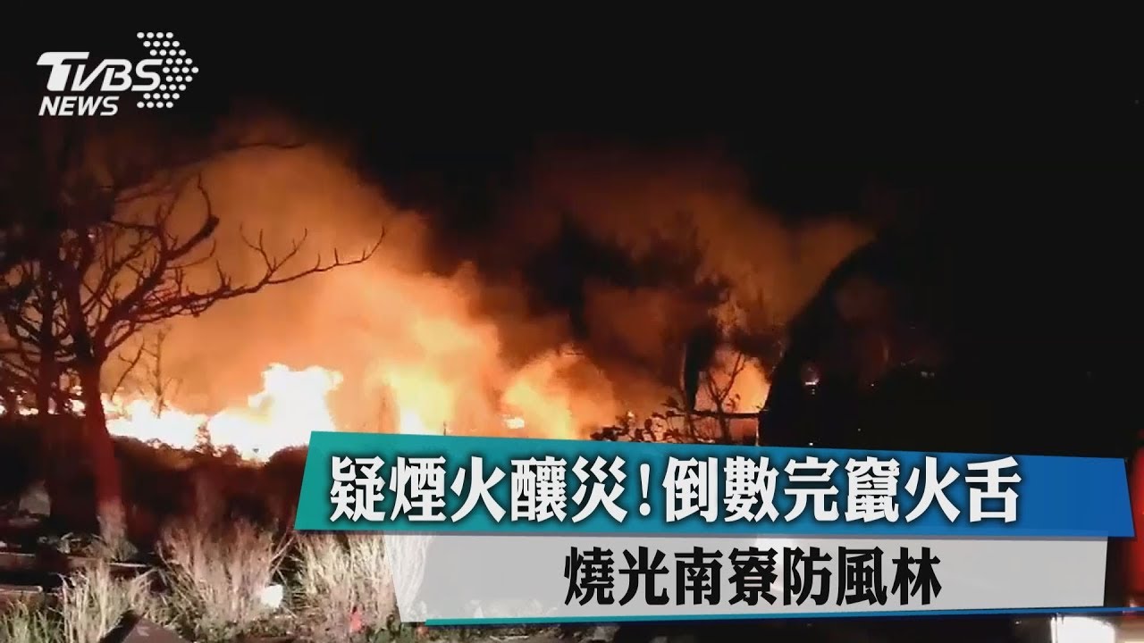 疑煙火釀災！倒數完竄火舌　燒光南寮防風林