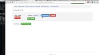 how to use schedule builder