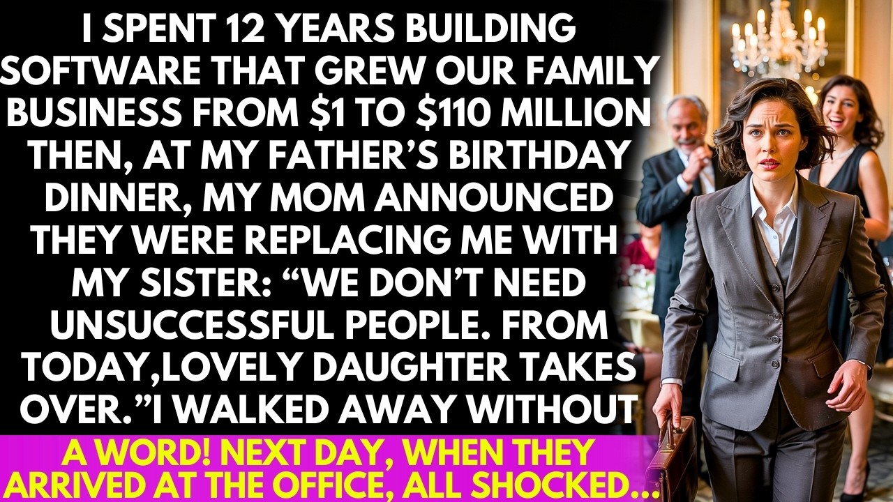 I built our family business from $1 to $110M! But they gave it to my sister... But the Next day...