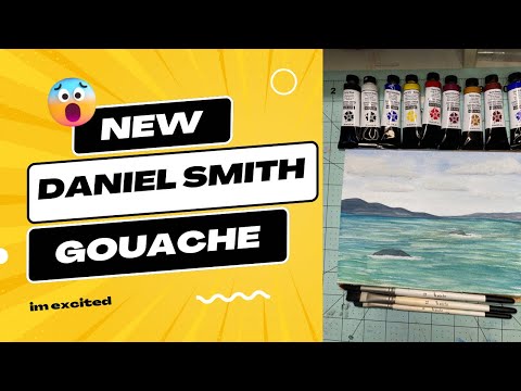Trying New Daniel Smith Gouache #gouache #art #review
