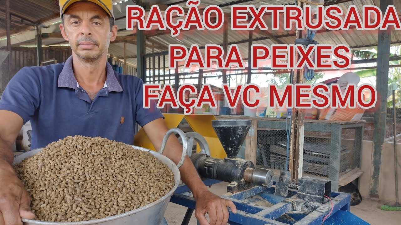 RAÇÃO EXTRUSADA PARA PEIXES,( NÃO FIQUE REFÉM DAS FÁBRICAS ), FAÇA VC MESMO