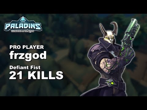 frzgod Androxus 21 KILLS!! Paladins Pro (SSG) Ranked Gameplay