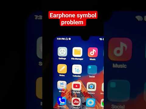How to remove Headphones symbol Mi phone | Earphone problem solution #earphone