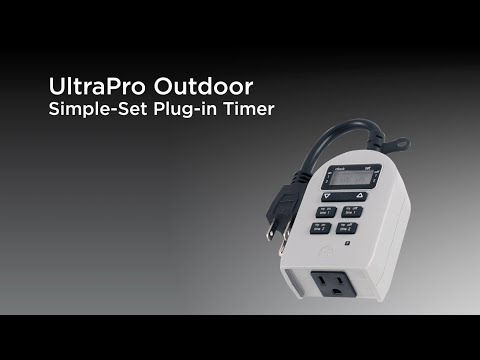 54850: UltraPro Outdoor Simple-Set Plug-in Timer Operation